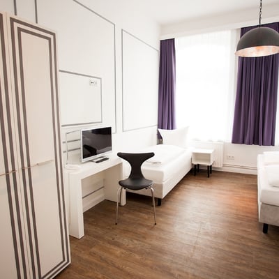 Afslappet og stilfuldt hotel nær Reeperbahn
