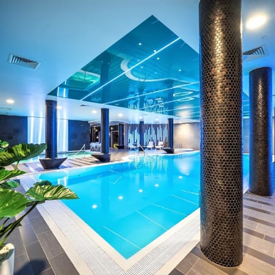 Luxury hotel with spa area