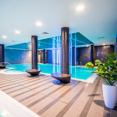 Luxury hotel with spa area